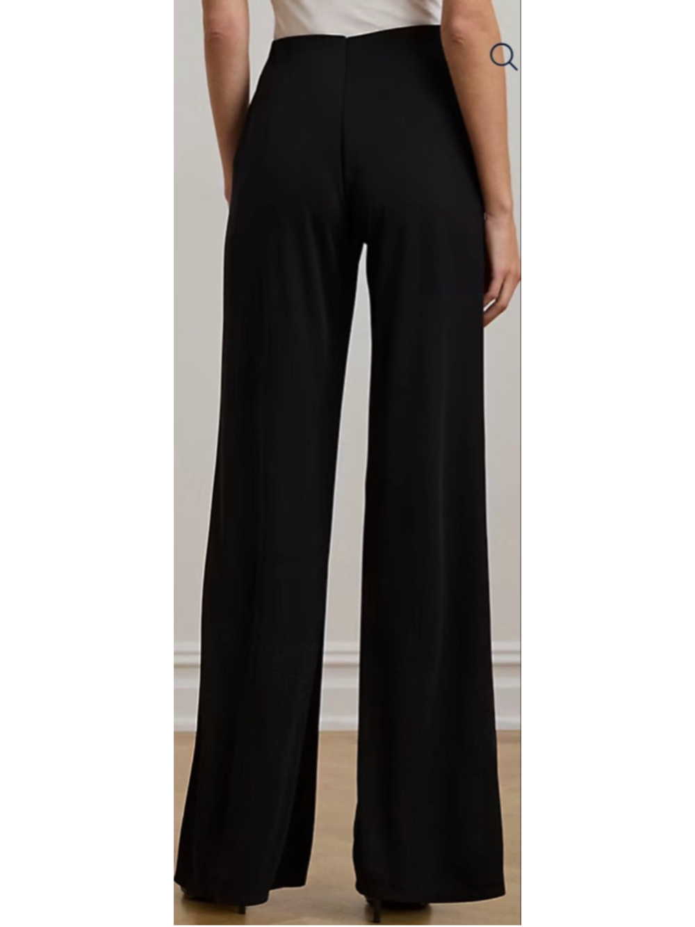 Ralph Lauen Black vintage  sailor botton front slacks. Wide leg. High waisted. - Picture 5 of 14